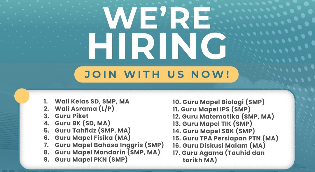 We are Hiring, Join Us Now